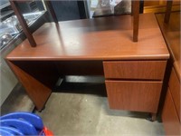 Small 4' x 2' cherry desk with drawers