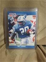 1990 Pro Set Barry Sanders Football Card