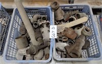 PIPE FITTINGS AND MORE-2 CRATES - MANY SIZES AND