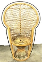 NICE Vintage MINIature Rattan Peacock Chair