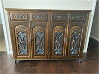 Carved Chinese Dresser Storage Cabinet