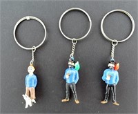 Lot de 3 porte-clés Tintin (JIM)