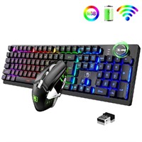 XINMeng RGB Backlit 2.4GHz rechargeable wireless k