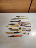 Vintage local advertising pencils