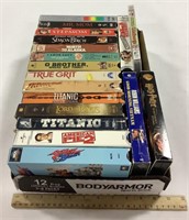 17 VHS tapes w/ 1 DVD