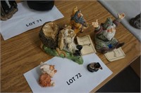 5-Wizard figures-3-pottery & 2-World of Krustonia