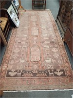 Persian Handwoven Rust Ground Runner