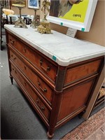 Early 19th Century French Marble Top Chest of