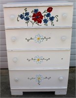 Painted 4 drawer chest