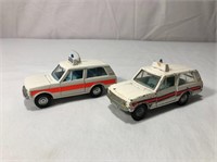2 Dinky Toys Range Rover Police Car Diecasts