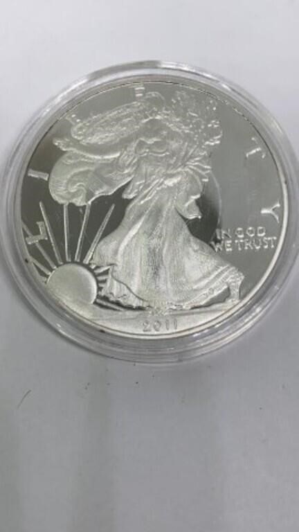 2011 American Eagle 1 oz. fine silver dollar