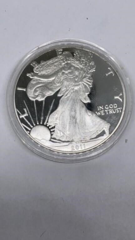 2011 American Eagle 1 oz. fine silver dollar