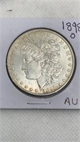 1898-O Morgan silver dollar, polished