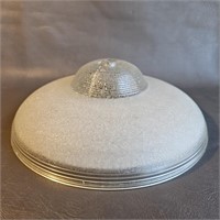 Vintage Glass Ceiling Light Cover -Center Hole