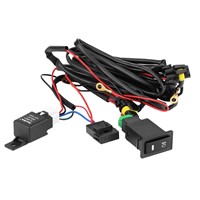 NEW 12V Fog Light Wiring Harness Kit,Universal