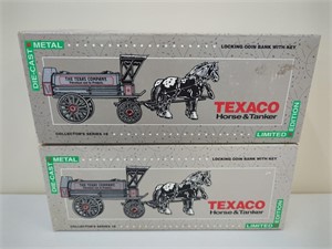 2x- Ertl Texaco Horse & Tanker NIB 1/25