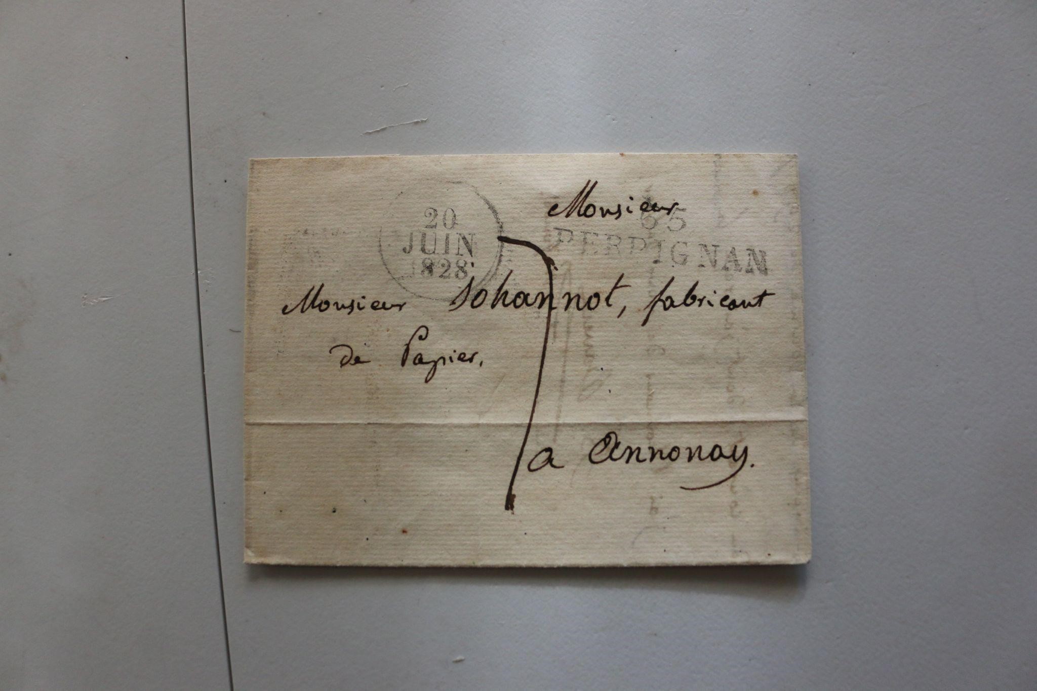 1828 Journal DU Department Envelope/ Letter