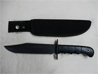 14" NIGHT RANGER BOWIE KNIFE W/ BLACK NYLON SHEATH