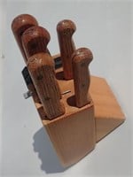 Wiltshire Knife Block Set With Built In Sharpener