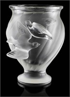 Lalique Rosin Dove Vase