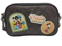 Coach Brown Leather Minnie Mouse Camera Bag