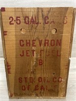 1952 Chevron Jet Fuel Box - 22" x 11"x 15"