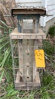 WOODEN BIRDHOUSE -33in TALL