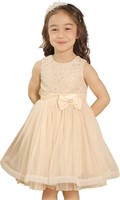 Peaches Petal Toddler Girl Dress