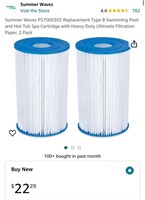 POOL FILTERS QTY 4 PKS (OPEN BOX, NEW)