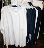 (8) Long Sleeve Tee Shirts, Size S thru XXXXL