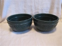Pair of Stoneware Bowls 6&3/4"