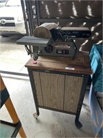 Delta 4" Belt 6" Disk Sander Combo on roll around