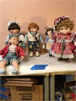 Dolly Dingle dolls (3); Little Debbie doll+