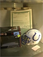 SIGNED BY JOHNNY UNITAS, MINI BALTIMORE COLTS