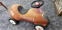 Vintage Radio Flyer Ride On Race Car Steel Toy