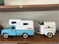 Vintage Tonka Truck Pickup Camper& Horse