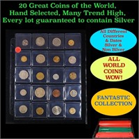 20 Great Coins of the World, hand selected, many t