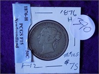 1876H Nfld 50 Cent F-12