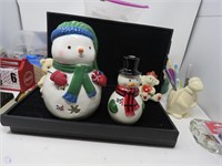 Antique Candle Hollder Snowman