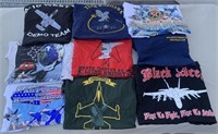 W - LOT OF 9 GRAPHIC TEES SIZE 2XL (Q25)
