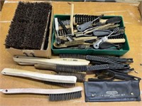 Lot of Various Wire Brushes
