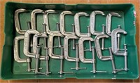 Lot of 15 2" C-Clamps