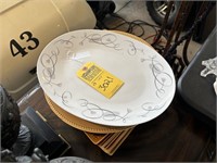 ASSORTED PLATES & PLATTERS