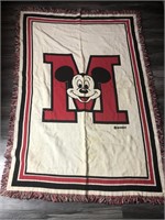 Vintage Mickey Mouse Disney Throw Blanket