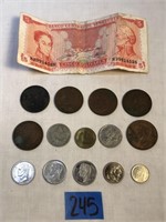 Lot of Foreign Currency, Australia, Uruguay and
