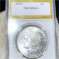 1878 Morgan Silver Dollar PGA - MS63+