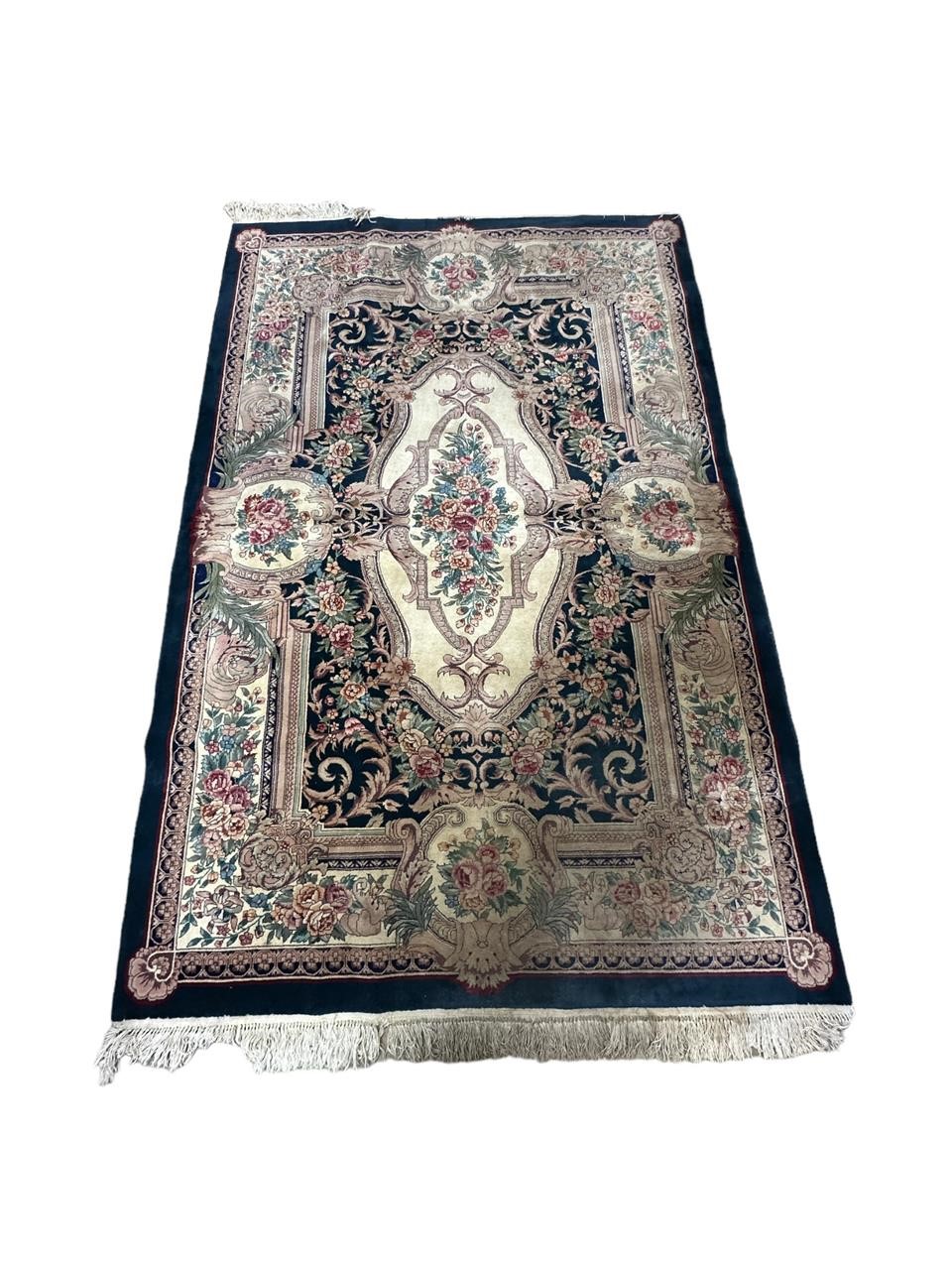Hand Knotted Wool Area Rug