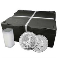 1oz - .999 Britannia Silver Round Monster Box