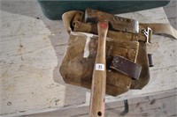 Tool belt and Roofing Hammer , *OS
