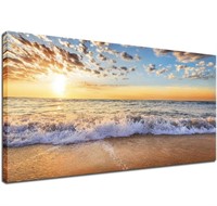 New canvas wall art of sunset beach print